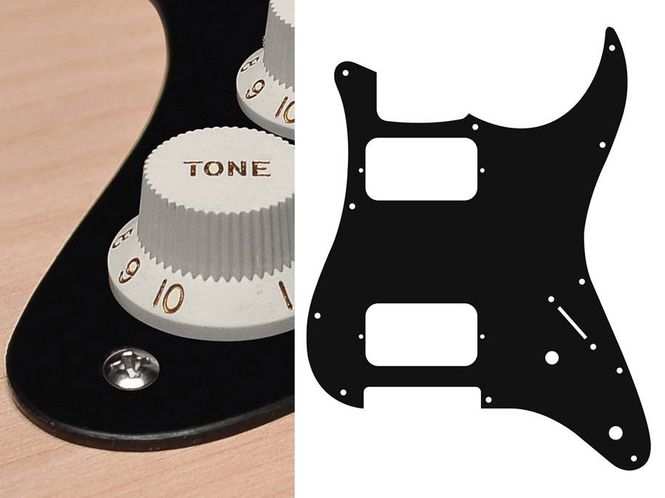 Hovedbilde Boston ST-132 Pickguard Strat - Black Mat