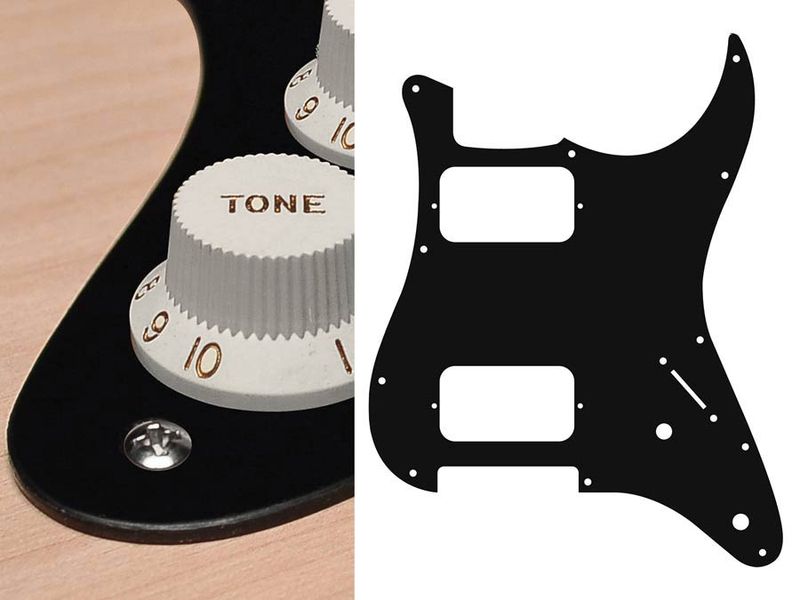 Boston ST-132 Pickguard Strat - Black Mat
