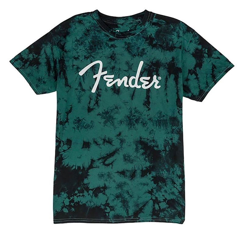 Fender  T-Shirts tie-dye logo, blue XL