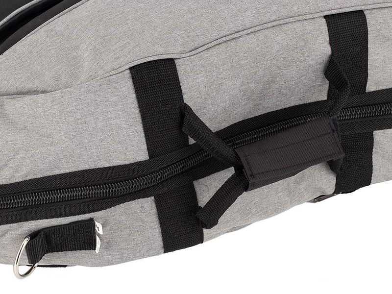 Boston CT-114-GR cello bag 1/4, light grey, 19 mm. padded, 2 straps, various pockets