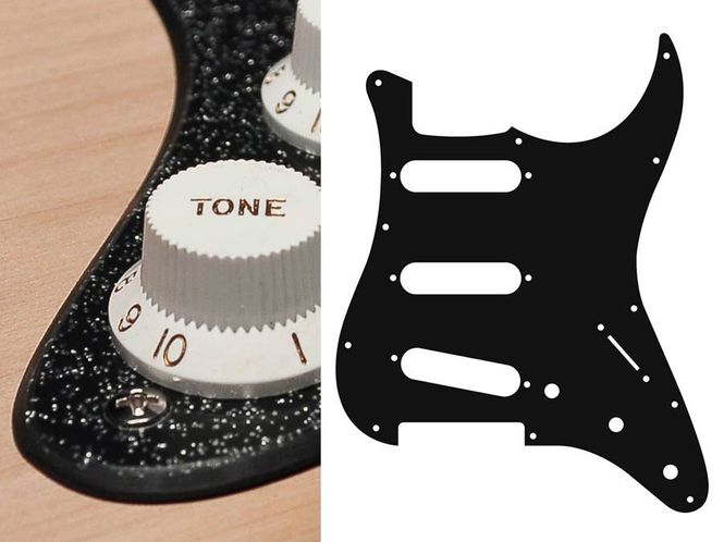 Hovedbilde Boston ST-213 Pickguard Strat - Sparkling Black