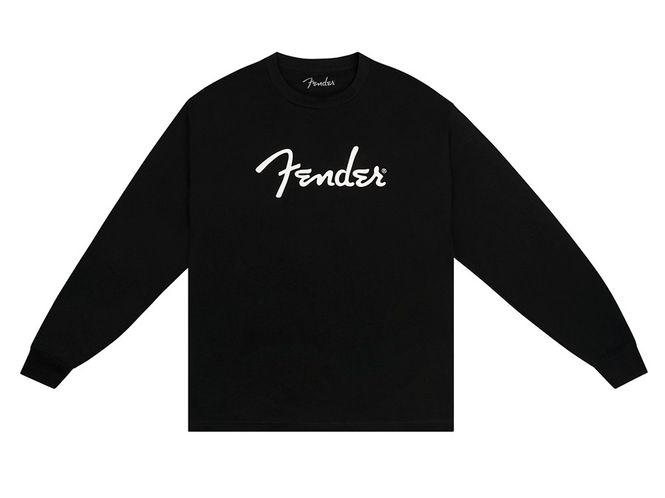 Hovedbilde Fender  Spaghetti logo long sleeve T-shirt, black, S