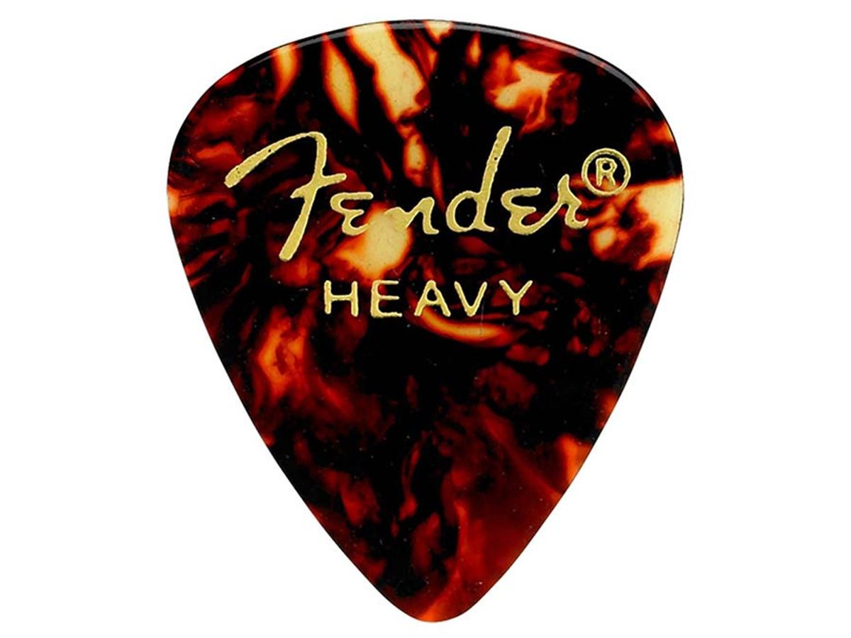 Fender Classic Celluloid Picks 12 pcs 351  heavy shell guitar picks