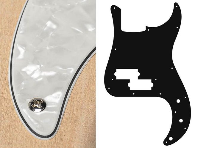 Hovedbilde Boston PB-415 Pickguard P-Bass - Pearl White