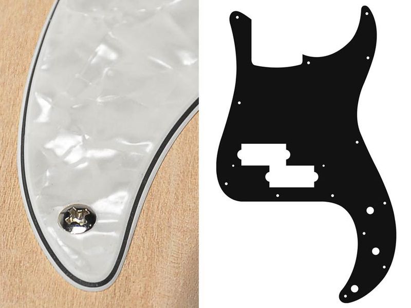 Boston PB-415 Pickguard P-Bass - Pearl White