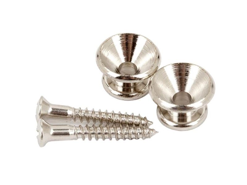 Fender  strap buttons, 2 pcs, nickel