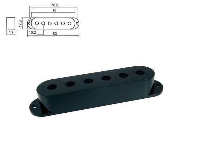 Hovedbilde Boston SPC-10 Pickup Cover Single Coil - Black