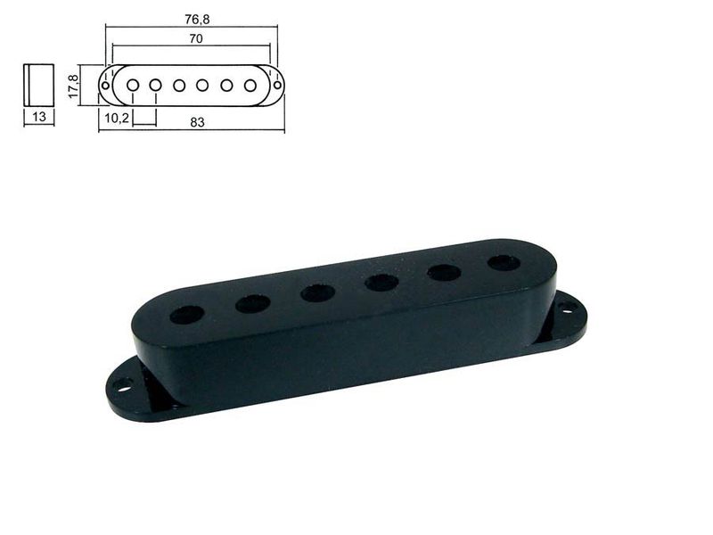 Boston SPC-10 Pickup Cover Single Coil - Black