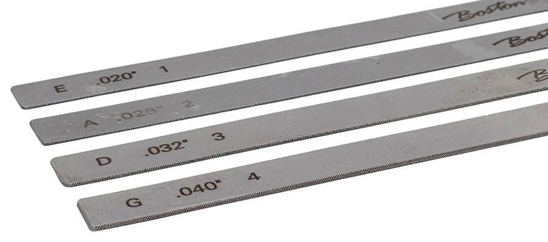Boston violin nut file set .020 - .026 -.032 -.040
