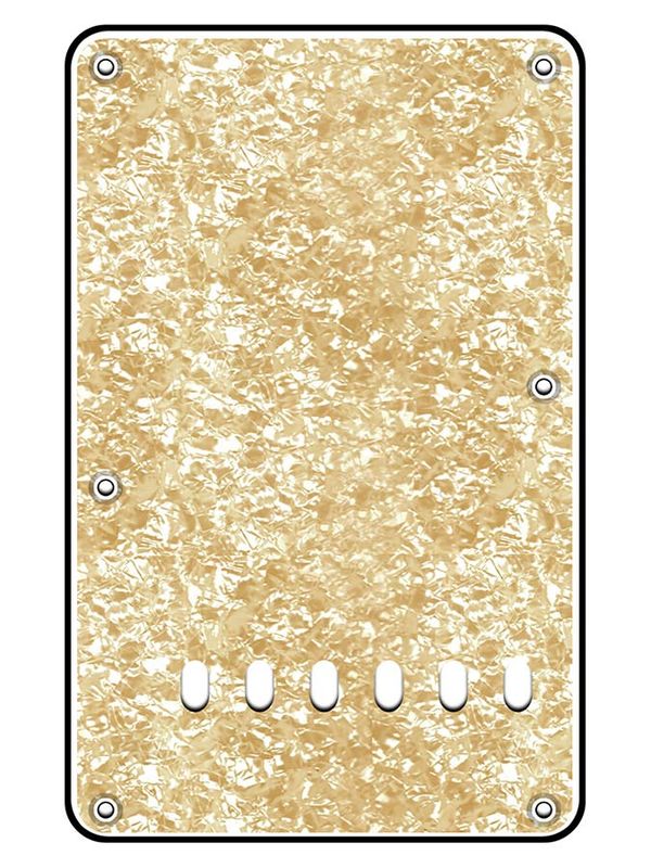 Boston BP-313 Strat Back Plate - Pearl Cream