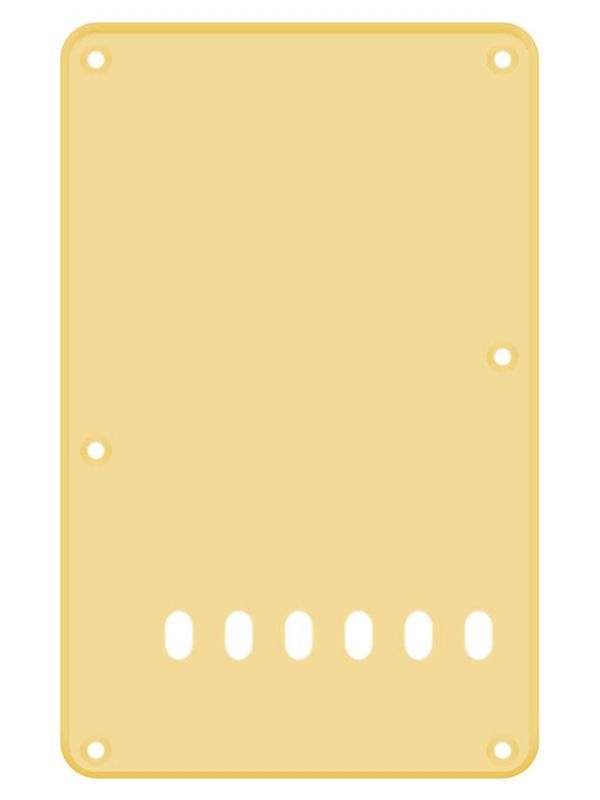 Boston BP-113 Strat Back Plate - Cream