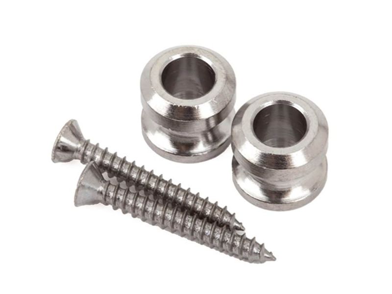Fender  strap buttons for strap locks, chrome, set of 2