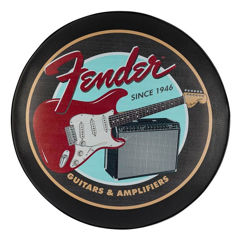 Fender  Guitars & Amps pick pouch barstool, black/black, 24