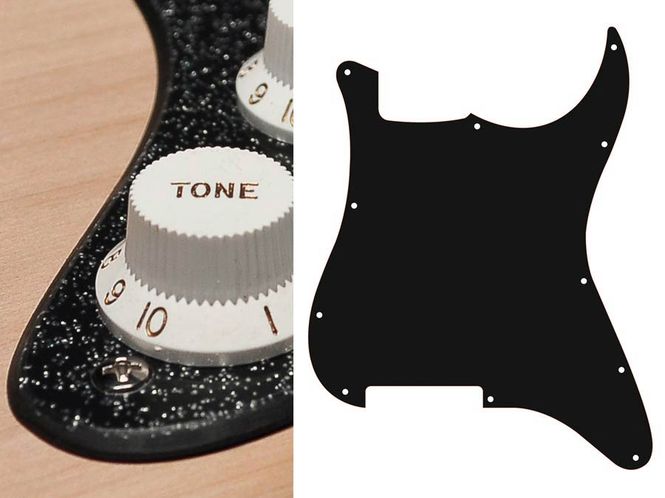 Hovedbilde Boston ST-200 Pickguard Strat - Sparkling Black