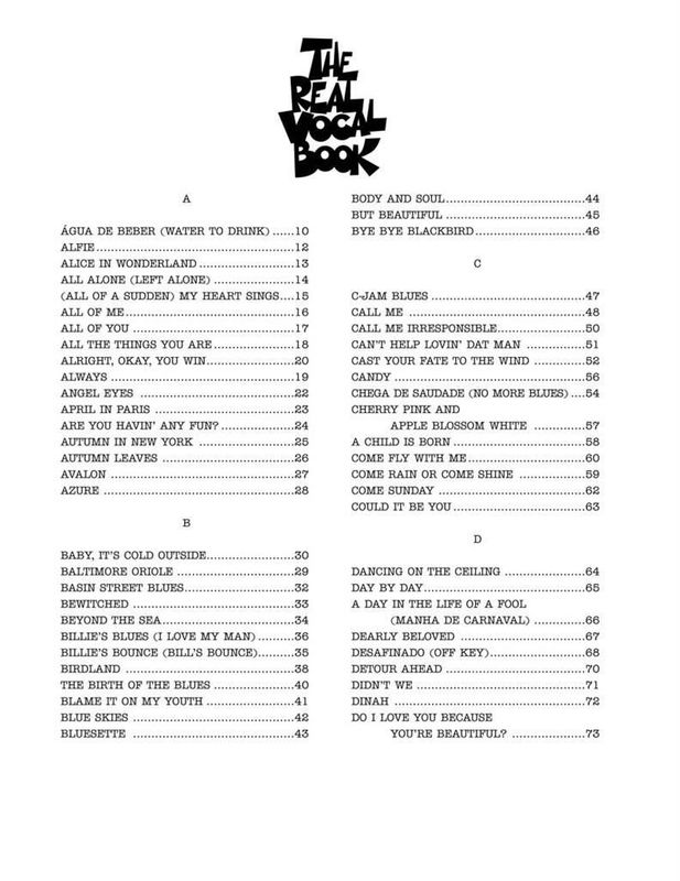 The Real Vocal Book - Volume I - Second Edition