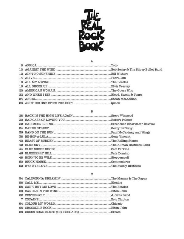 The Real Rock Book - Volume I
