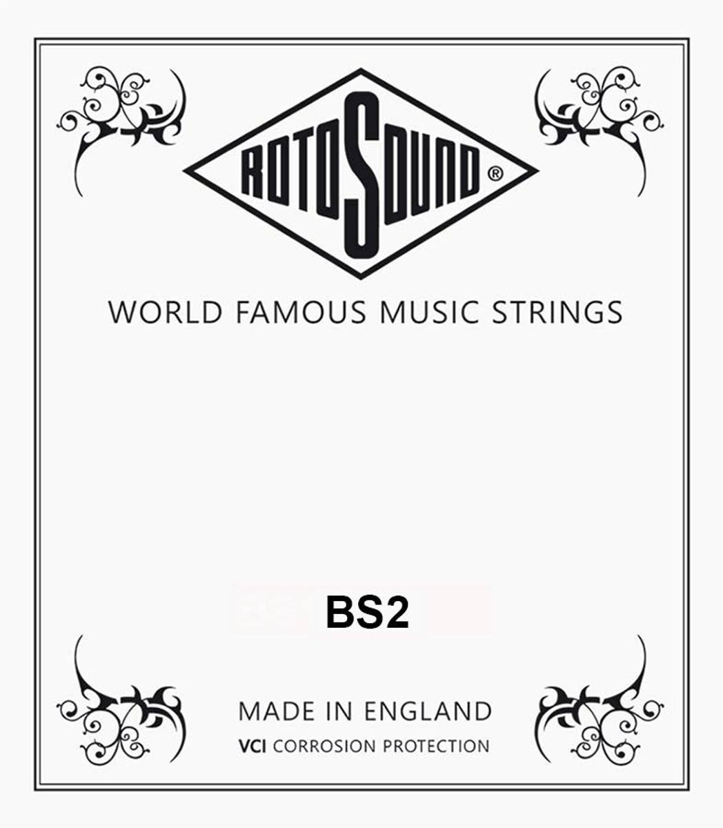 Rotosound BS2 Single String B-2 - Black Nylon