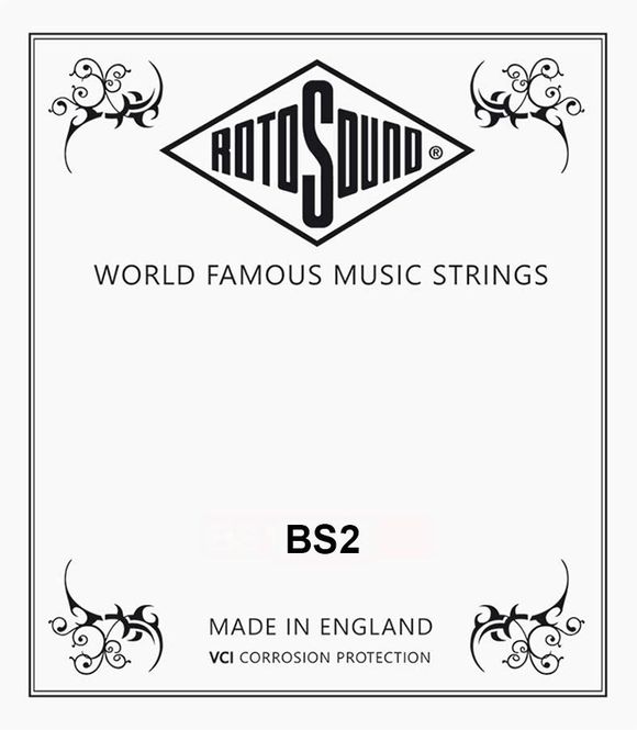 Hovedbilde Rotosound BS2 Single String B-2 - Black Nylon