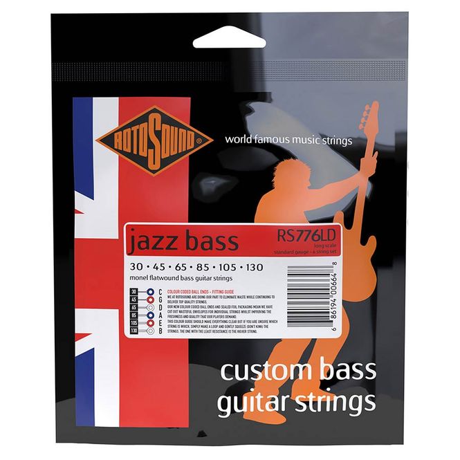 Hovedbilde Rotosound RS776LD Jazz Bass Flat Wound - 6-str - ...