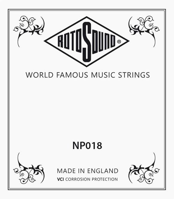 Hovedbilde Rotosound NP018 Single String - Plain Steel