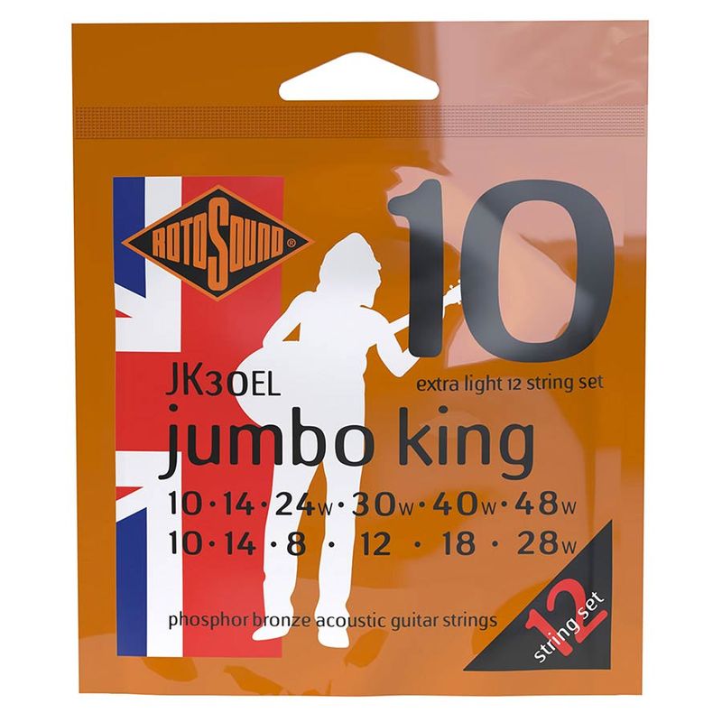 Rotosound JK30EL Jumbo King Acoustic 12-str - Extra Light 10-48