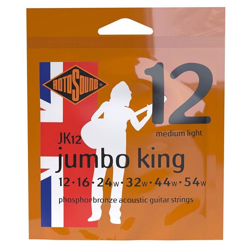 Rotosound JK12 Jumbo King Acoustic - Medium Light 12-54