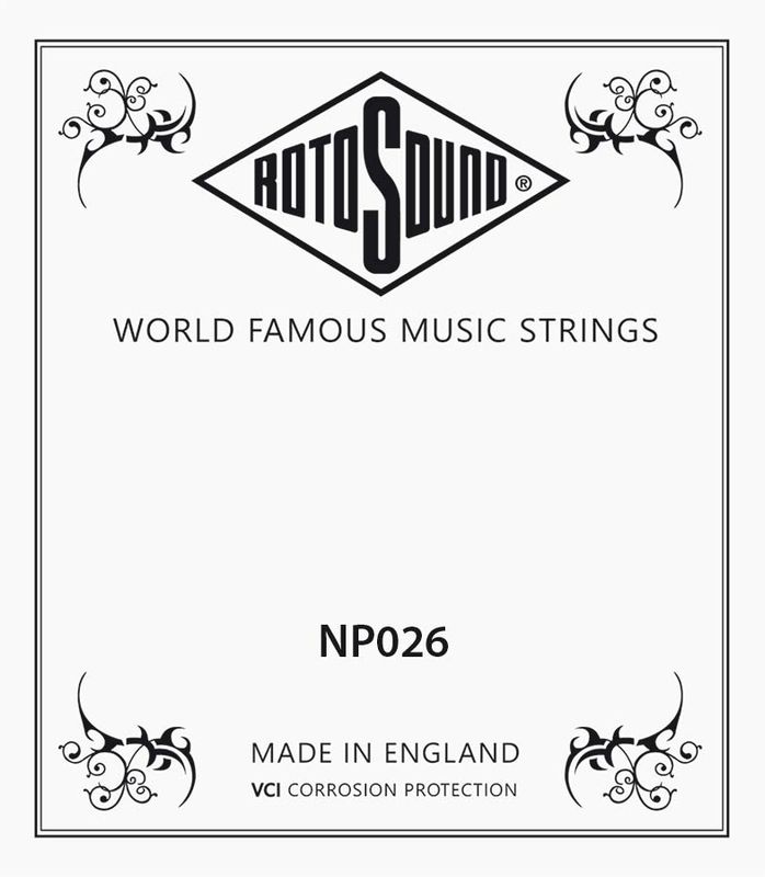 Rotosound NP026 Single String - Plain Steel