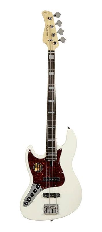Sire V7 2nd Gen Series Marcus Miller Lefty Alder 4-string Bass Guitar Antique White
