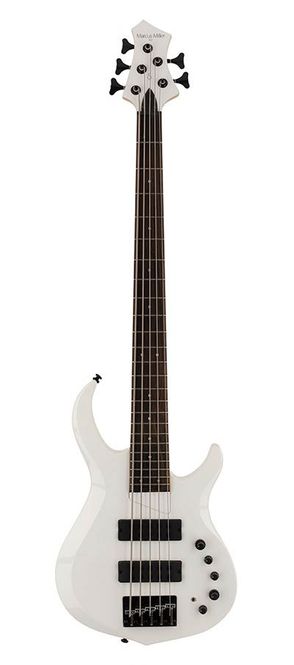 Hovedbilde Sire M2 2nd Gen Series Marcus Miller 5-string Bass Guitar White Pearl