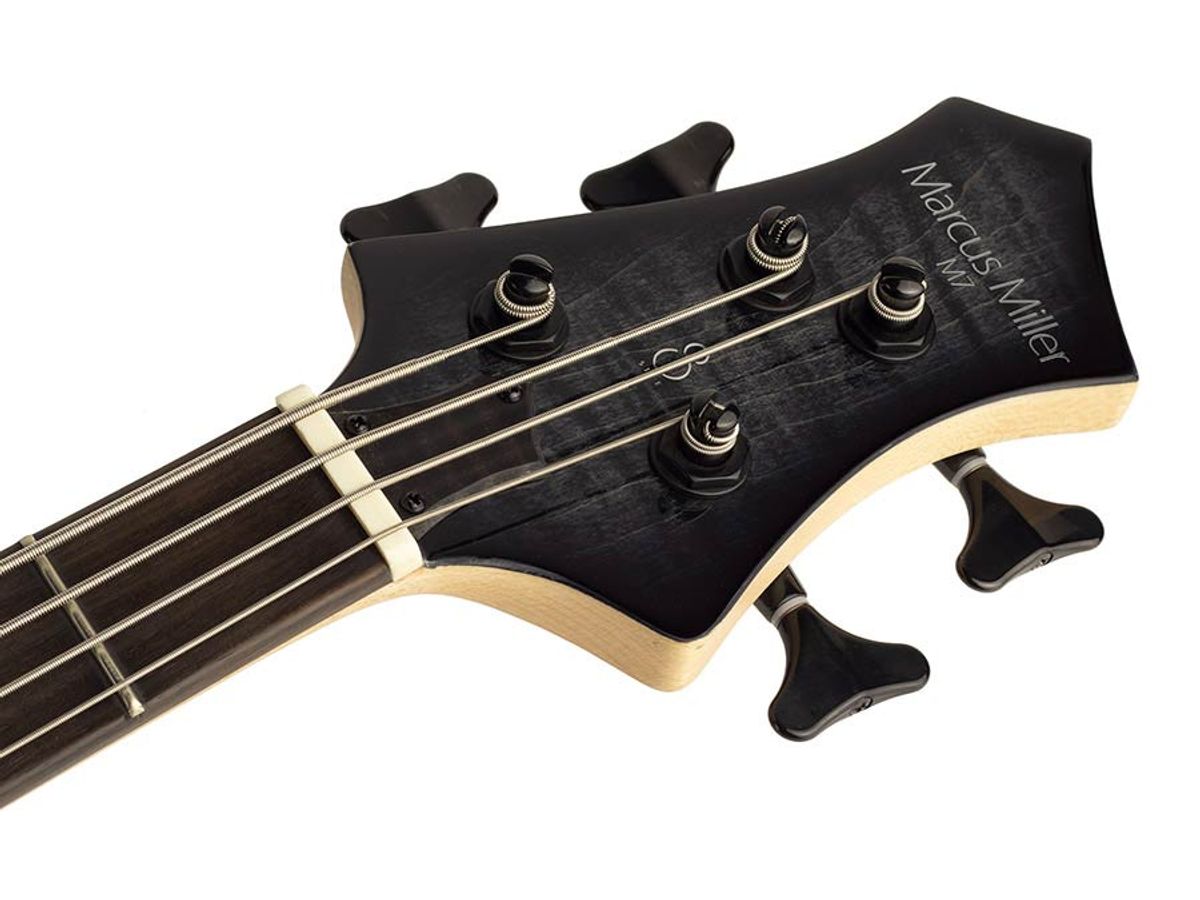 Sire M7 2nd Gen Series Marcus Miller Swamp Ash + Solid Maple 4-string Bass Guitar Transparent Black