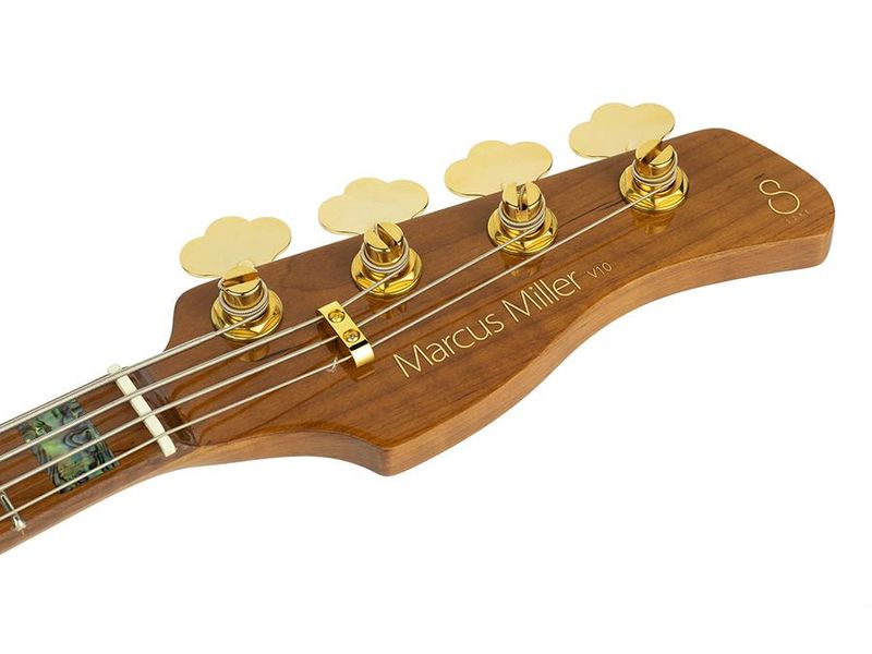 Sire V10 Series Marcus Miller swamp ash + flamed maple 4-string active bass guitar natural, with hard case