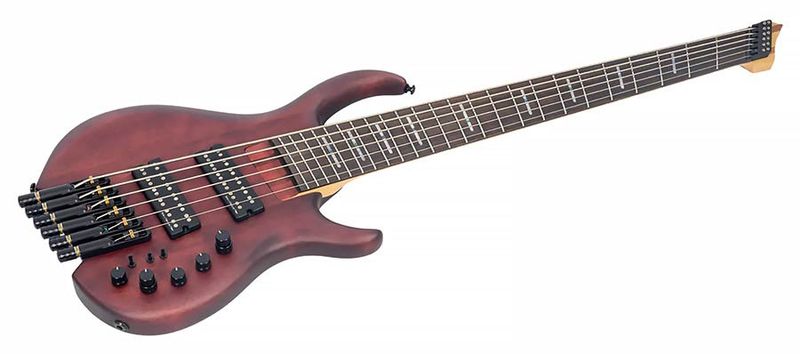 Sire M6H 6/MAS mahogany 6-string active bass mahogany satin, with gigbag