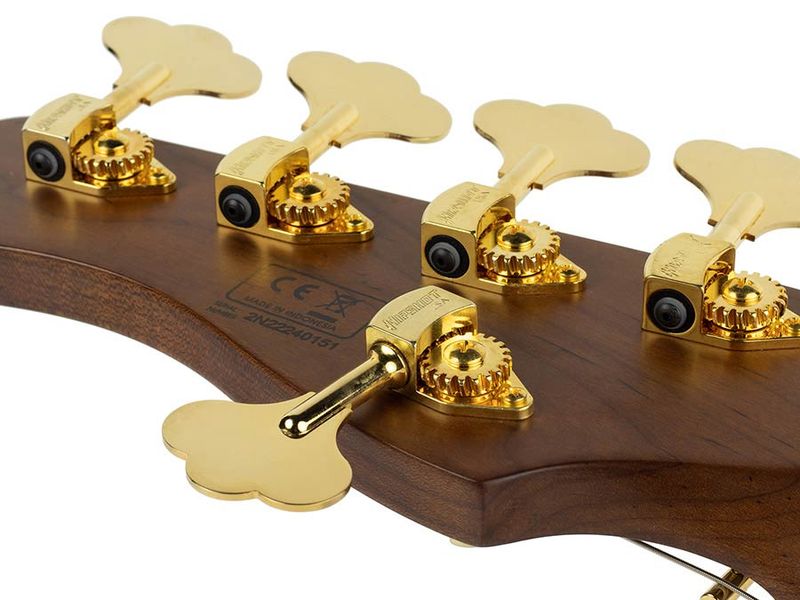 Sire V10 Series Marcus Miller swamp ash + flamed maple 5-string active bass guitar natural, with hard case