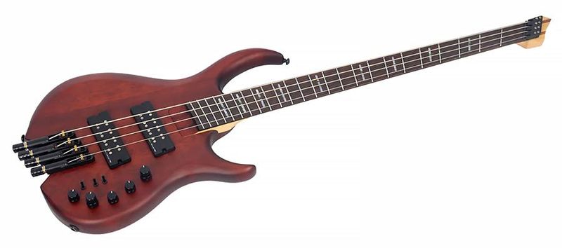 Sire M6H 4/MAS mahogany 4-string active bass mahogany satin, with gigbag
