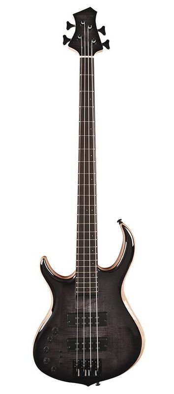 Sire M7 2nd Gen Series Marcus Miller Lefty Swamp Ash + Solid Maple 4-string Bass Guitar Transparent Black