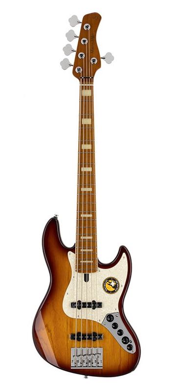 Sire V8 Series Marcus Miller swamp ash 5-string active bass guitar tobacco sunburst