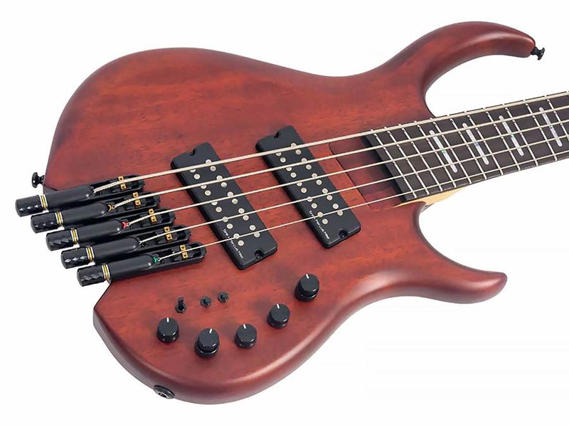 Sire M6H 5/MAS mahogany 5-string active bass mahogany satin, with gigbag