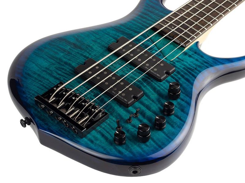 Sire M7 2nd Gen Series Marcus Miller Alder + Solid Maple 5-string Bass Guitar Transparent Blue