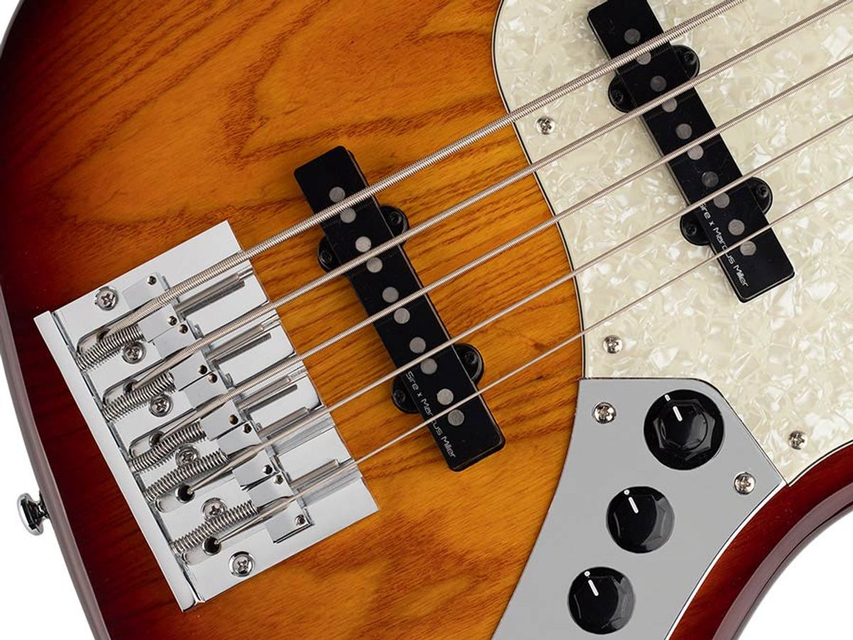 Sire V8 Series Marcus Miller swamp ash 5-string active bass guitar tobacco sunburst