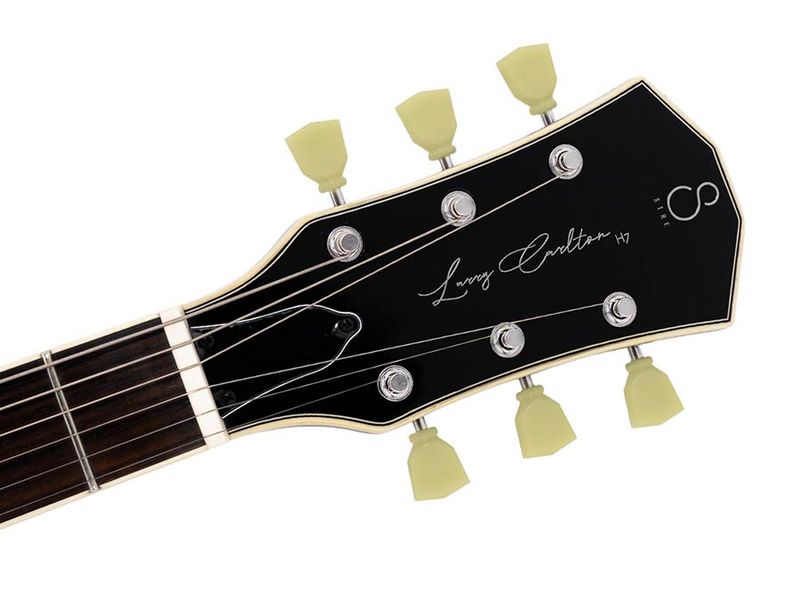Sire H Series Larry Carlton electric archtop guitar, see through red