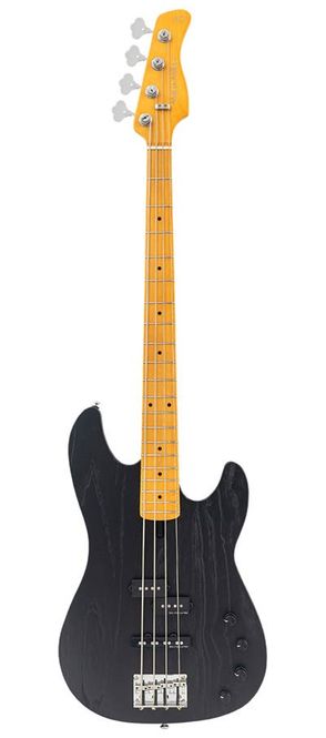Hovedbilde Sire P6 4/BK mahogany+ash top 4-string active ...