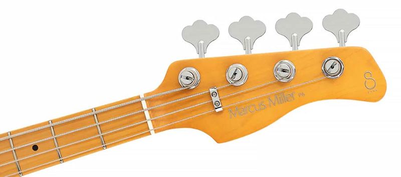 Sire P6 4/ISV mahogany+ash top 4-string active bass guitar inca silver