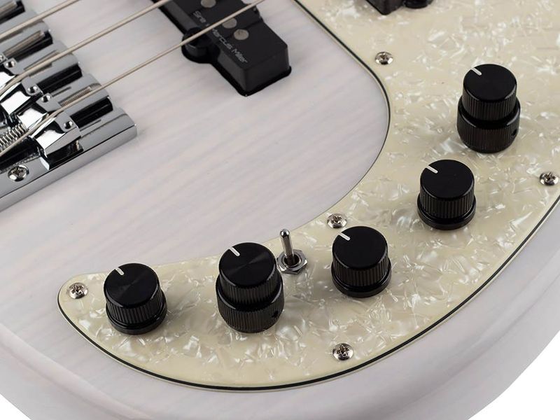 Sire P8 Series Marcus Miller swamp ash 4-string active bass white blonde