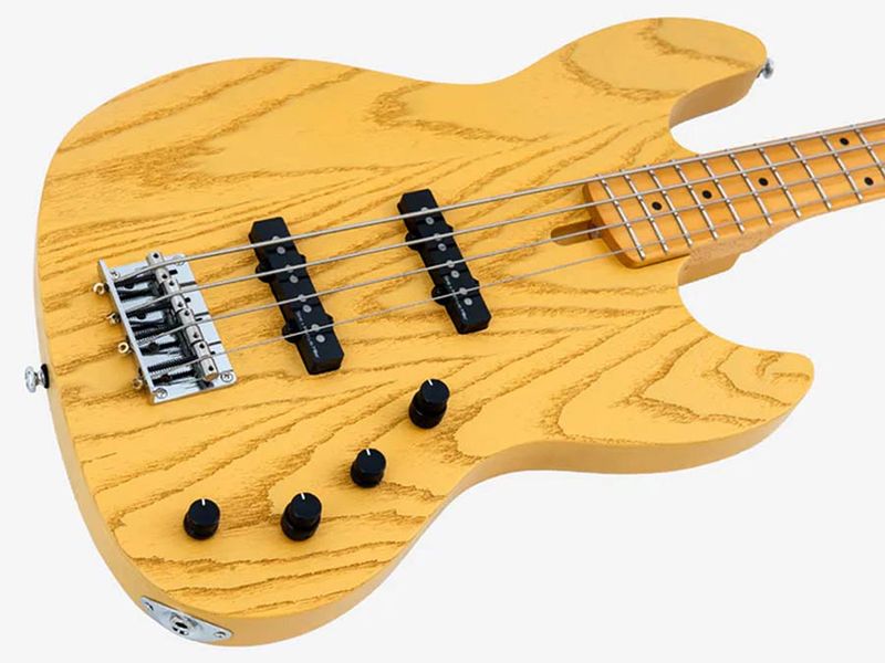 Sire V6 4/BSB mahogany+ash top 4-string active bass guitar butterscotch blonde