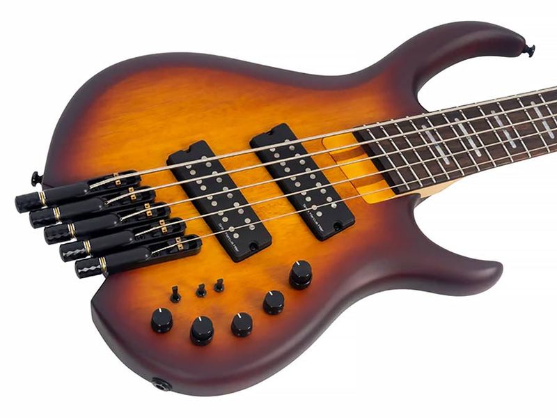 Sire M6H 5/TSS mahogany 5-string active bass tobacco sunburst satin, with gigbag