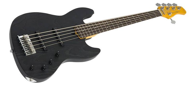 Sire V6 5/BK mahogany+ash top 5-string active bass guitar black