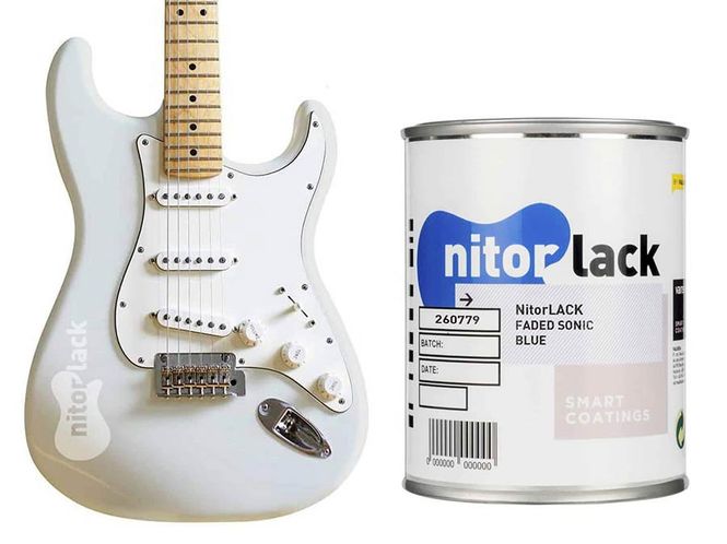 Hovedbilde NitorLACK Nitrocellulose Paint Faded Sonic Blue - ...