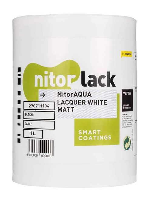 Hovedbilde NitorLACK NitorAQUA Waterbased Matte White ...