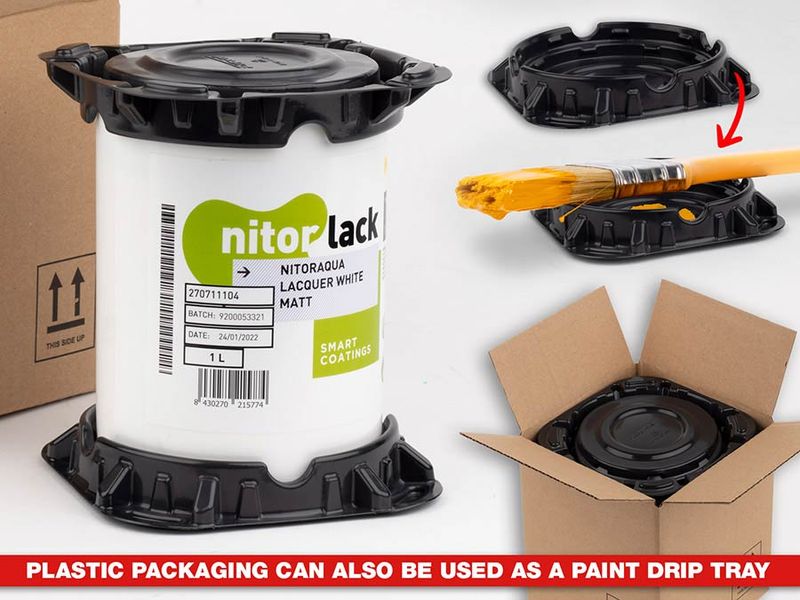 NitorLACK NitorAQUA Waterbased Clear Gloss Lacquer - 1L Can