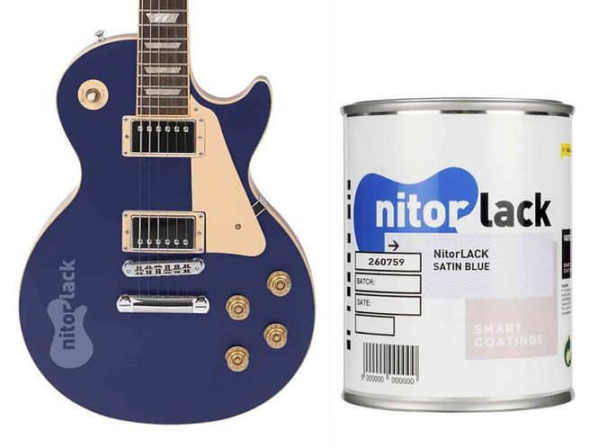 Hovedbilde NitorLACK Nitrocellulose Paint Satin Blue - 500ml ...